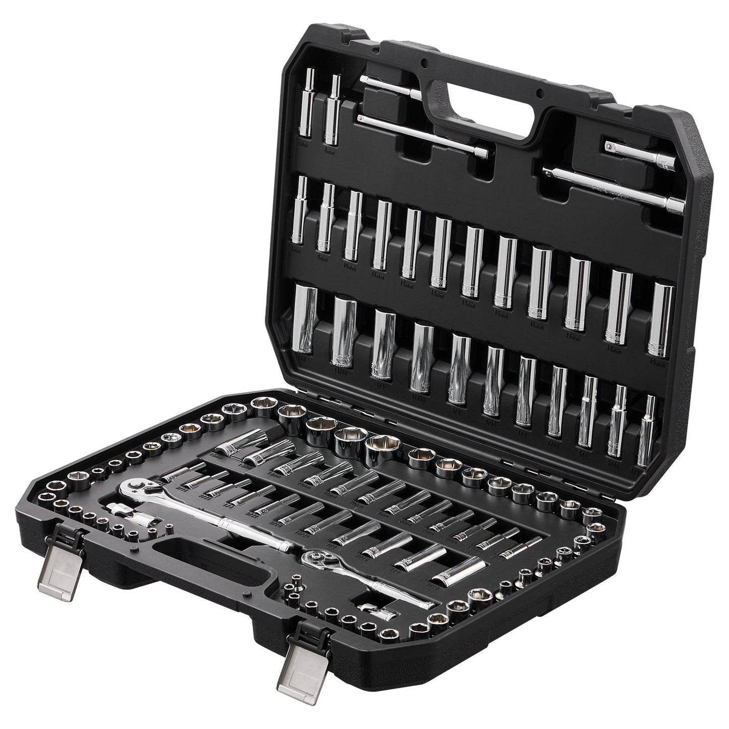 Vevor 106 Piece Drive Socket And Ratchet Set, 6-Point Socket