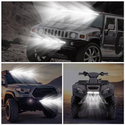 7in LED Light Bar Single Row Offroad Spot Lights 18W Ultra Slim Straight Work Light For Trailer Truck Bus Boat