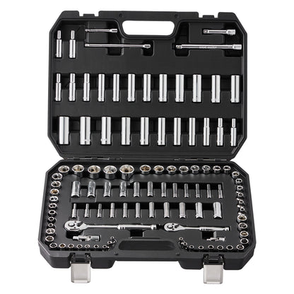 Vevor 106 Piece Drive Socket And Ratchet Set, 6-Point Socket
