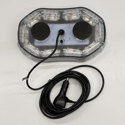 11.25” LED High Output Emergency 10 Pattern Strobe Magnetic Mini Rooftop Light Bar