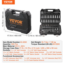 Vevor 106 Piece Drive Socket And Ratchet Set, 6-Point Socket