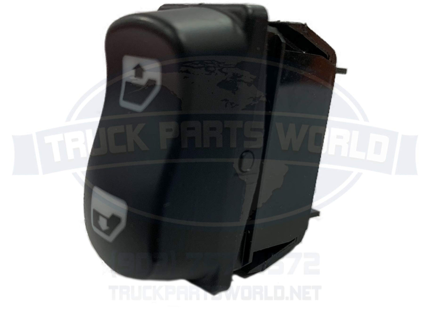 Automann Window Lift Switch Driveside Peterbilt 16-09209PKG, 1609209PKG Black Push Button Switch, Manual Operation