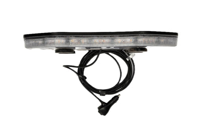 Heavy Duty Lighting 18.75” LED High Output Emergency 10 Pattern Strobe Magnetic Mini Rooftop Light Bar