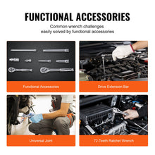 Vevor 106 Piece Drive Socket And Ratchet Set, 6-Point Socket