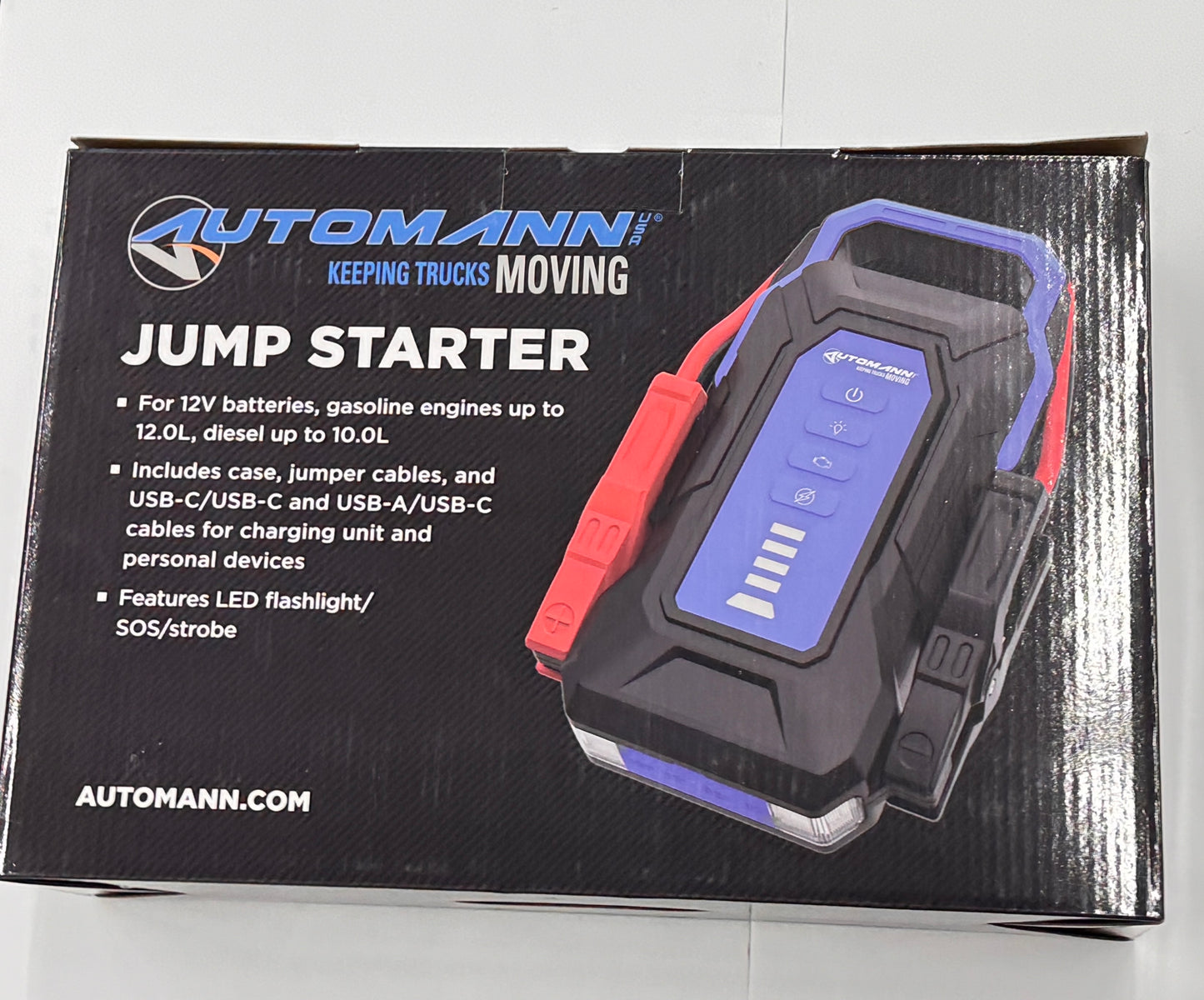 Automann Premium 4000A 12V Jump Starter for Heavy Duty Trucks