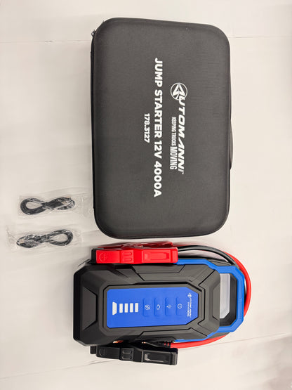 Automann Premium 4000A 12V Jump Starter for Heavy Duty Trucks